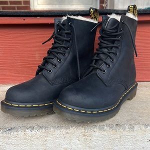 Dr. Martens 1460 Serena Faux Fur-Lined Boots
